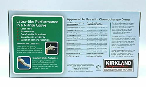 GUANTES DE NITRILO 2/200 PZAS KIRKLAND SIGNATURE