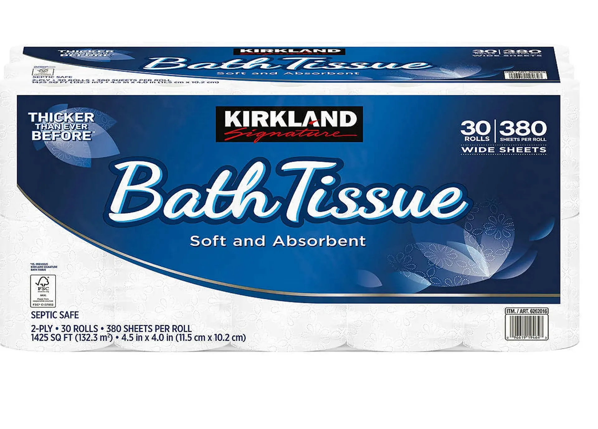 PAPEL HIGIÉNICO 30/380 HOJAS KIRKLAND SIGNATURE