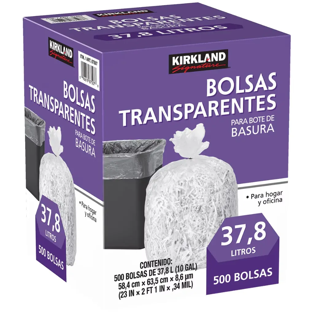 [87507] BOLSAS PARA BASURA 500/37.8 L KIRKLAND SIGNATURE