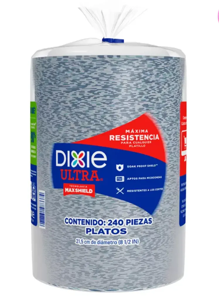 [1668599] PLATOS DE PAPEL 240/21.5 CM DIXIE ULTRA