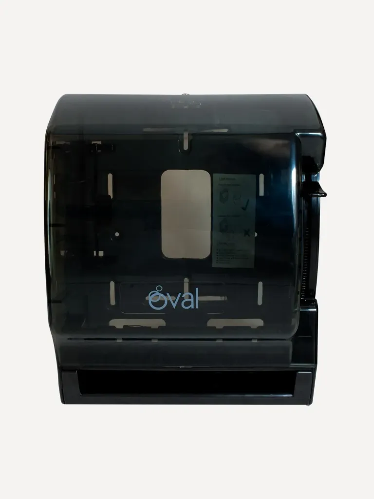 [DV013] DESPACHADOR DE TOALLA ROLLO PALANCA HUMO OVAL