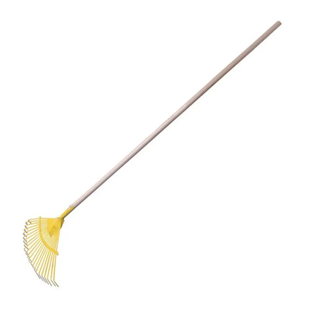 [7506069042652] ESCOBA PARA JARDIN METALICA 22 DIENTES CON MANGO