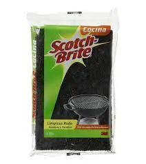 FIBRA NEGRA HORNOS Y PARRILLAS SCOTCH BRITE