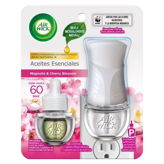 DIFUSOR ELECTRICO WIZARD AIRWICK 21 ML MAGNOLIA C/6