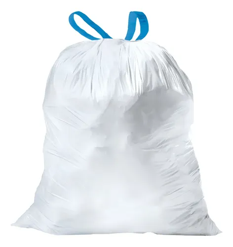 [7502275891183] BOLSA BLANCA CON LAZOS PARA BASURA C/15 BOLSAS 12/1