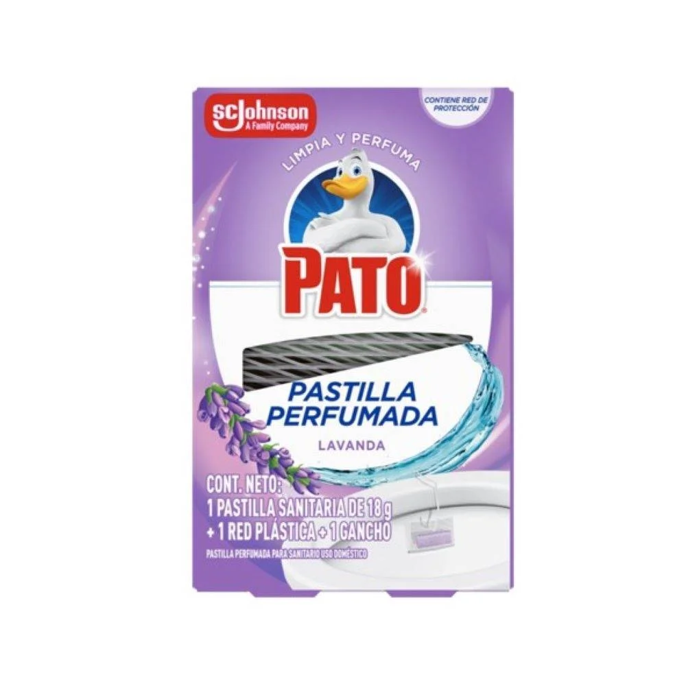 PASTILLA PERFUMADA PARA SANITARIO PATO LAVANDA 18 GRS 48/1