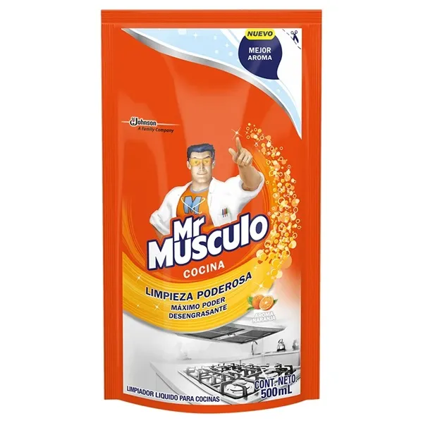 REPUESTO DOYPACK DESENGRASANTE MR MUSCULO COCINA 500 ML 12/1