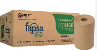 [K160] TOALLA EN ROLLO CAFE FAPSA C/6 160 MTS