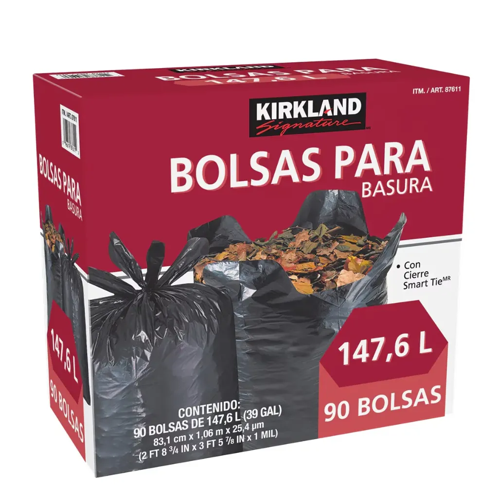 BOLSA PARA BASURA 45/147.6 L KIRKLAND SIGNATURE