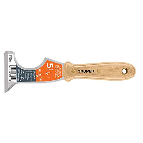[14458] [14458] ESPATULA 2 1/2&QUOT; DE 5 USOS CON MANGO DE MADERA