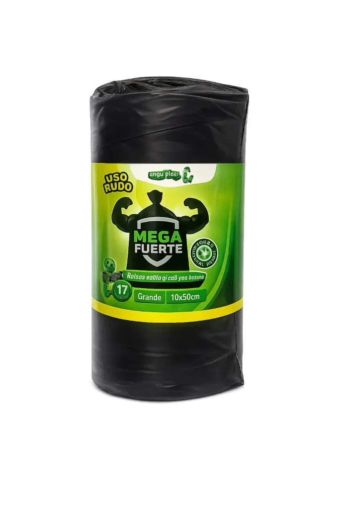 BOLSA NEGRA EN ROLLO ANGUIPLAST 70 X 90 CM C/17 BOLSAS 1/20