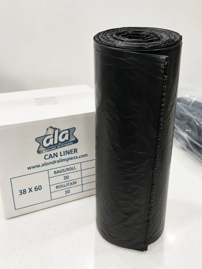 [B38-R] BOLSA NEGRA 38 X 60 60 GAL, ROLLO CON 20