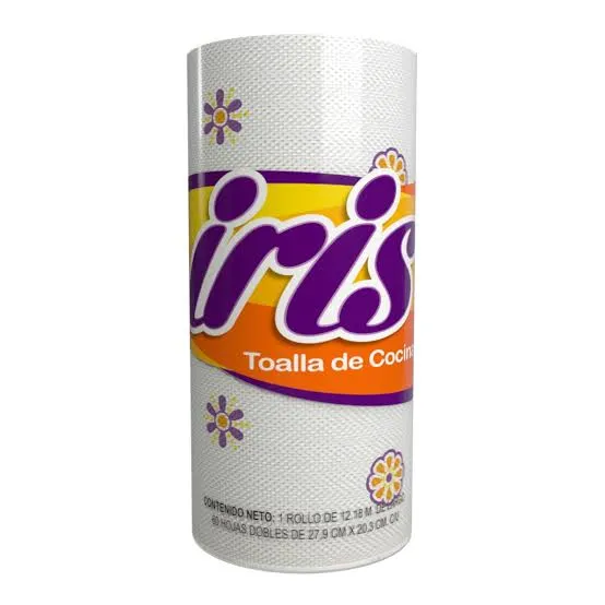 [TC02501-R] TOALLA DE COCINA IRIS 60 HOJAS 24/1