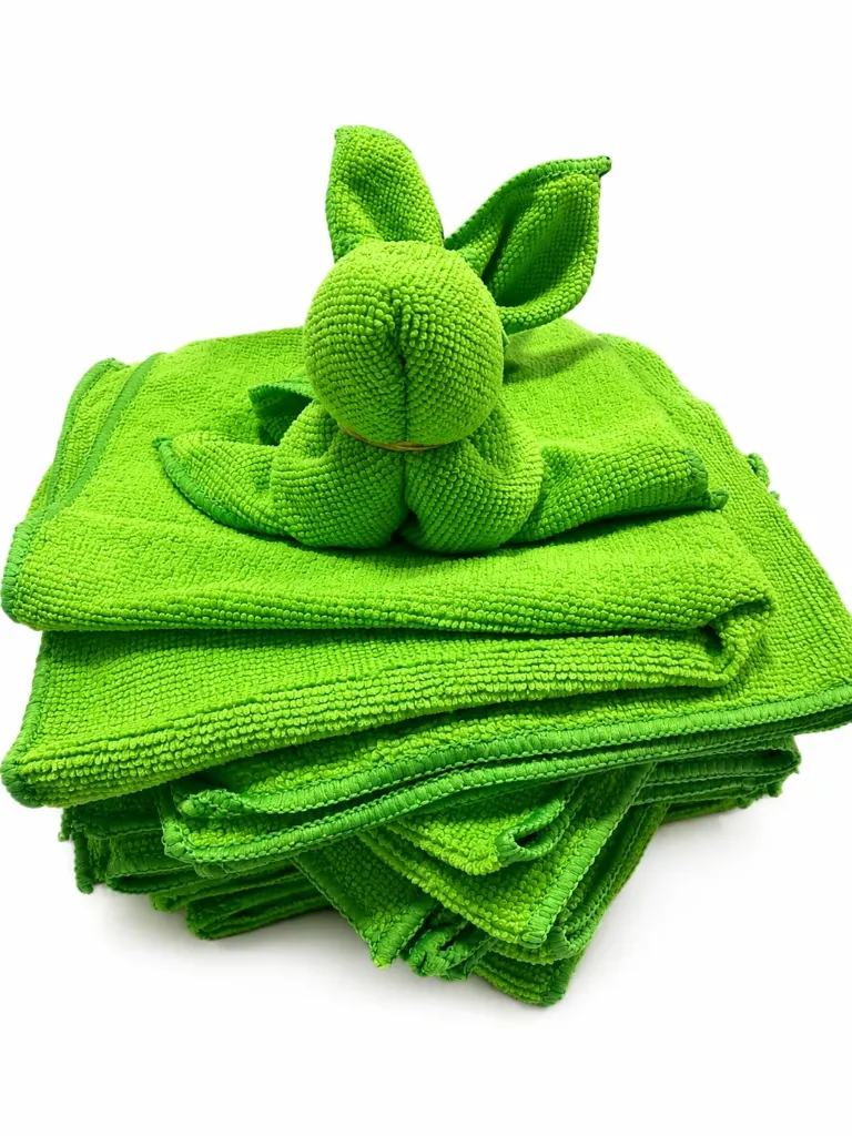 PAÑO DE MICROFIBRA VERDE