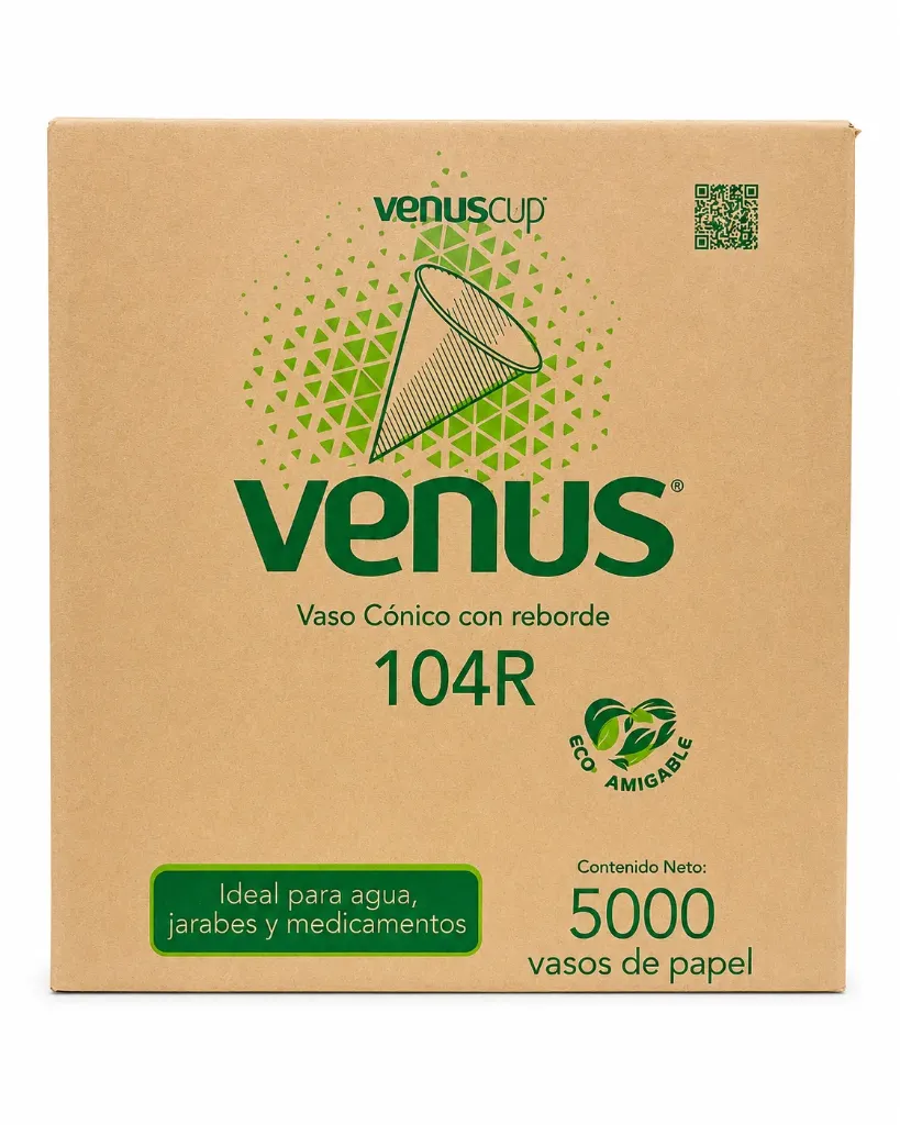 CONO VENUS 104R  4 1/4 OZ. CAJA C/25 PAQUETES DE 200