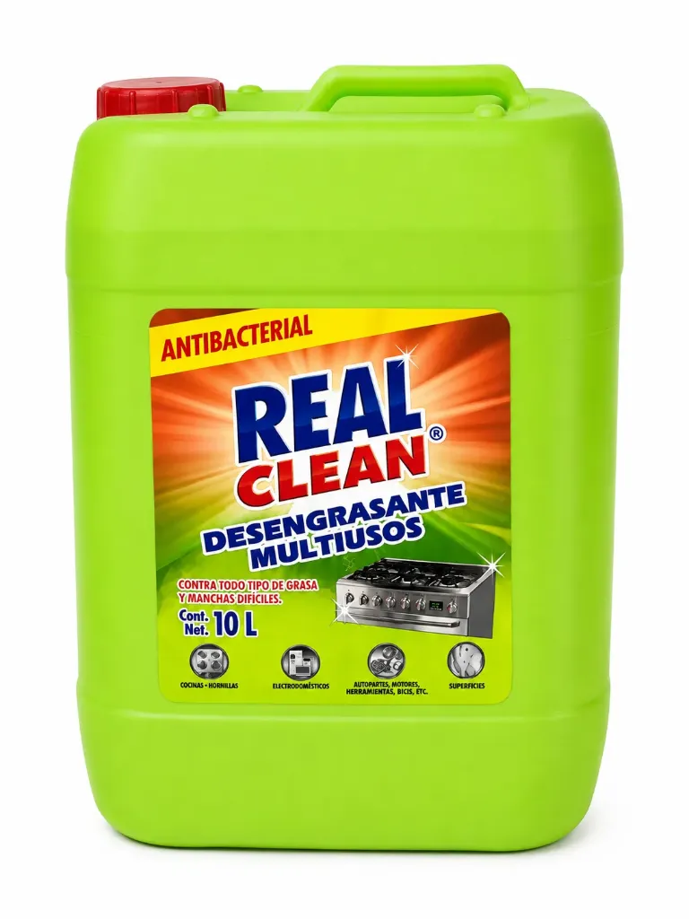 DESENGRASANTE LÍQUIDO 10 L REAL CLEAN