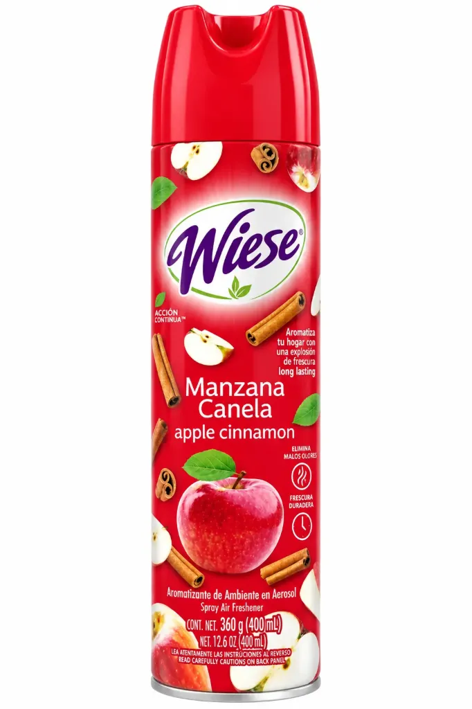 AROMATIZANTE WIESE MANZANA CANELA 365G/400ML