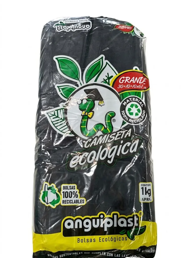 [BKGN] BLACK T-SHIRT BAG BY THE KILO, LARGE